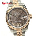 ROLEX ロレックス 179171 デイトジャスト ロータスフラワー VIダイヤ 腕時計 SS/ピンクゴールド レディース 新品同様【中古】