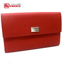 BVLGARI ブルガリ マルチケース トラベルオーガナイザ ミレリゲ トラベルケース PVC レッド レディース【中古】