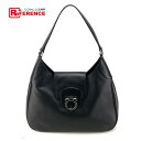 Salvatore Ferragamo サルヴァトーレフェラガモ セミショルダーバッグ ガンチーニ ハンドバッグ レザー ブラック レディース【中古】