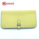 HERMES エルメス 長財布 ウォレット 小物 ドゴンロング スイフト 長財布(小銭入れなし) 長財布(小銭入れあり) スイフト ジョーヌプッサン イエロー系 レディース 未使用【中古】