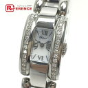 Chopard ショパール 41/8446-20 ダイヤベゼル ラ ストラーダ ローマ文字 腕時計 SS / ダイヤモンド レディース シルバー 【中古】