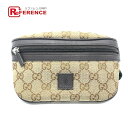 GUCCI グッチ 311159 キッズ ウエストポーチ シェリーライン ヒップバッグ・ウエストバッグ GGキャンバスxレザー ベージュ系×ブラウン系 キッズ【中古】
