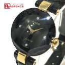 RADO ラドー デイト ダイアスター 4P 腕時計 SS レディース ブラック 【中古】