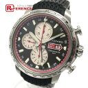 Chopard ショパール 168555-3001 2013年限定 ミッレミリア GMT 自動巻き デイト クロノグラフ 腕時計 SS / ラバーベルト メンズ シルバー×ブラック 【中古】