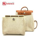 HERMES エルメス 替えバック付き エールバッグ アドPM 2WAY ハンドバッグ リュックサック キャンバス/レザー /トワルGM レディース ナチュラル ベージュ×シルバー金具 【中古】