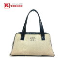 CHANEL シャネル ショルダーバッグ ハンドバッグ 肩掛け マイクロミニマトラッセ キルティング ボストンバッグ キャンバス /エナメル レディース ベージュ×ブラック 【中古】