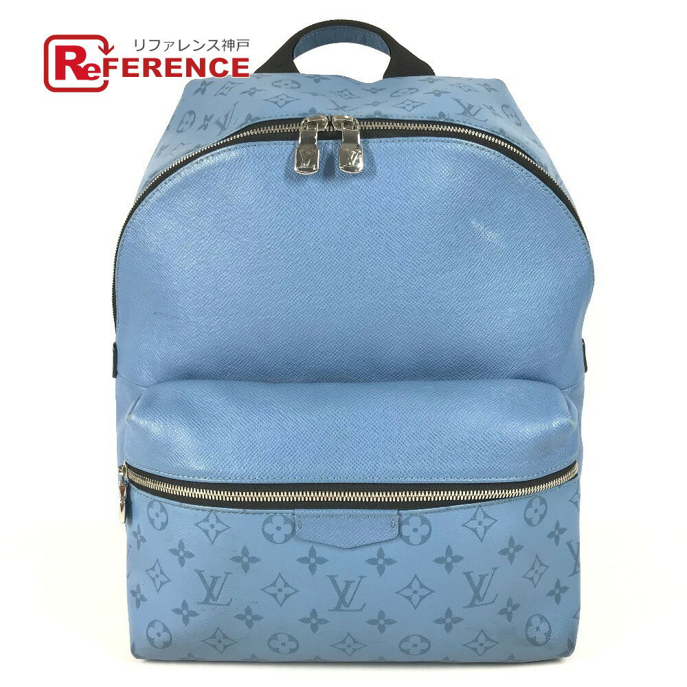 LOUIS VUITTON ルイヴィトン M30747 タイガラマ ディスカバリー・バックパック PM カバン バックパック リュックサック タイガレザー /モノグラムキャンバス ユニセックス デニムブルー ブルー 【中古】