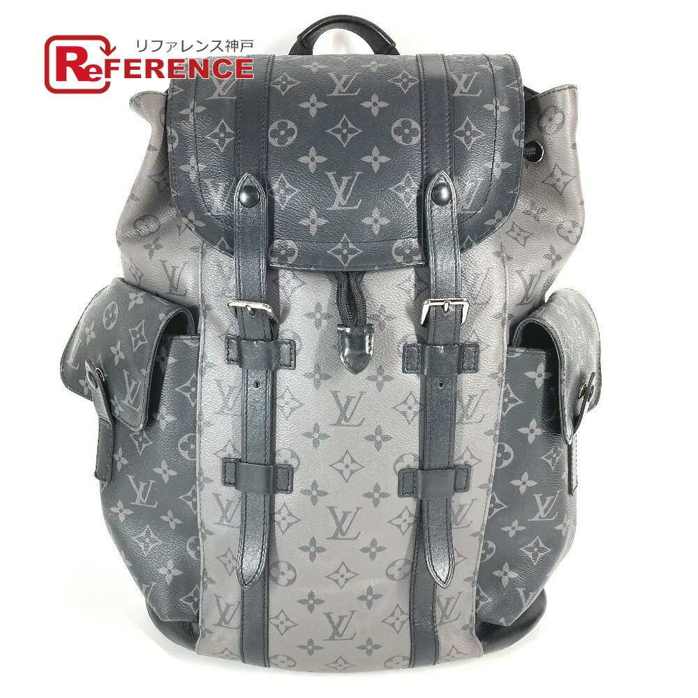 LOUIS VUITTON ルイヴィトン M45419 モノグラムエクリプスリバース クリストファーMM バックパック カバン リュックサック モノグラムエクリプスキャンバス ユニセックス ブラック 【中古】
