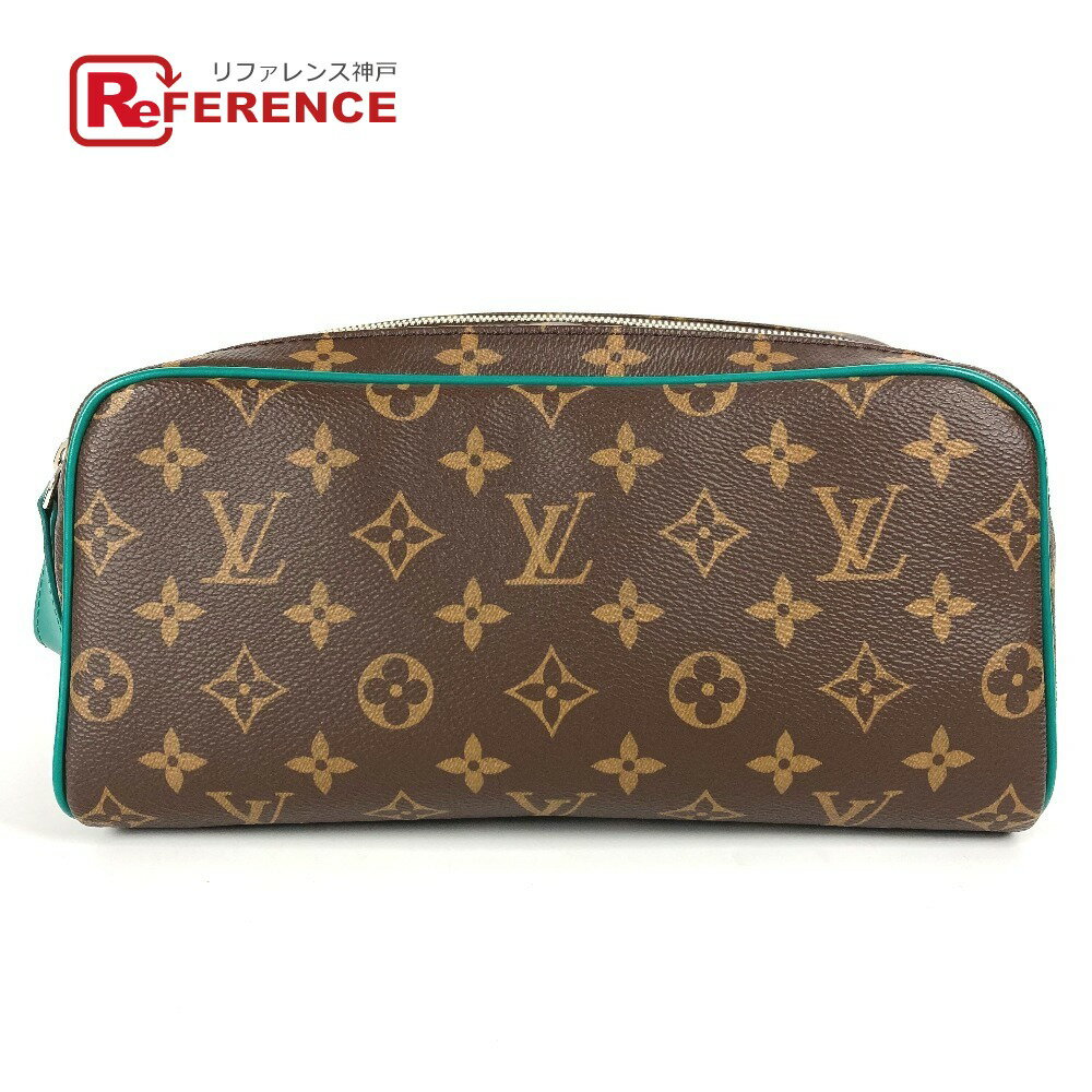 LOUIS VUITTON ルイヴィトン M12639 モノグラム ドップ・キット ドップキット カバン クラッチバッグ ポーチ セカンドバッグ モノグラムマカサーキャンバス ユニセックス ボルネオグリーン グリーン 未使用 【中古】