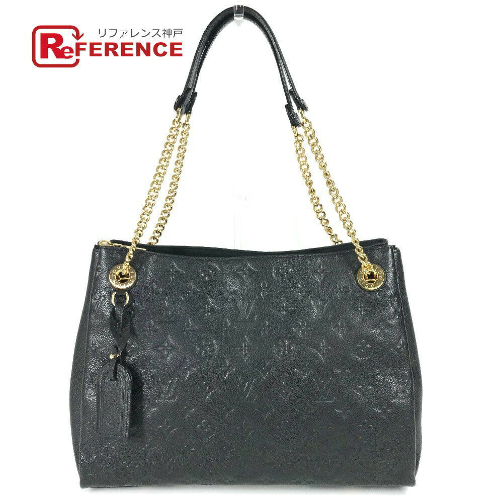 LOUIS VUITTON ルイヴィトン M43758 モノグラムアンプラント スレンヌMM カバン Wチェーンショルダーバッグ トートバッグ ショルダーバッグ モノグラムアンプラントレザー レディース ノワール ブラック 【中古】