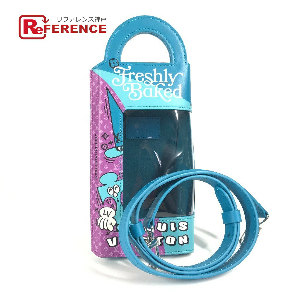 LOUIS VUITTON ルイヴィトン M82029 サンドウィッチ ボックス カバン 斜め掛け ポシェット 2WAYバッグ ハンドバッグ ショルダーバッグ レザー ユニセックス ブルー 【中古】