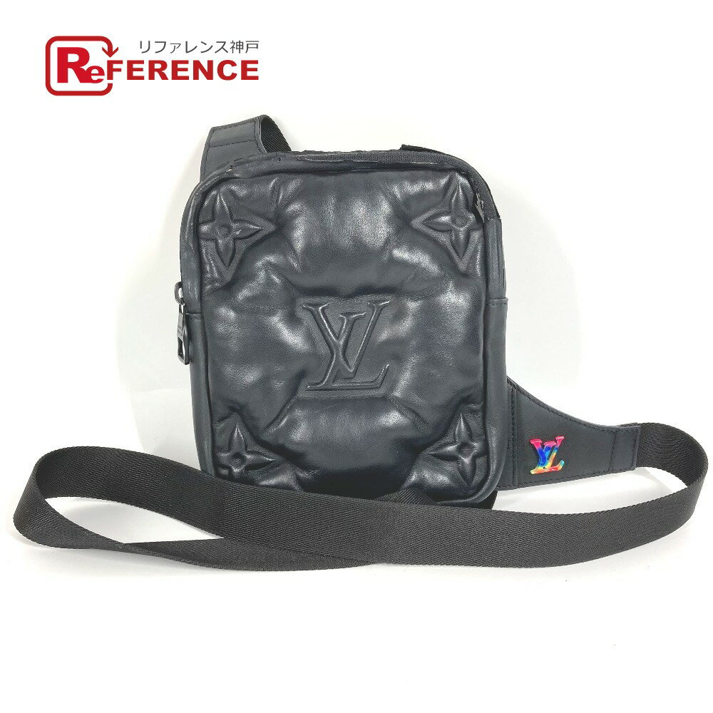 LOUIS VUITTON ルイヴィトン M68773 モノグラム アシンメトリカル スリングバッグ カバン ボディバッグ 斜め掛け ショルダーバッグ レザー ユニセックス ブラック 【中古】