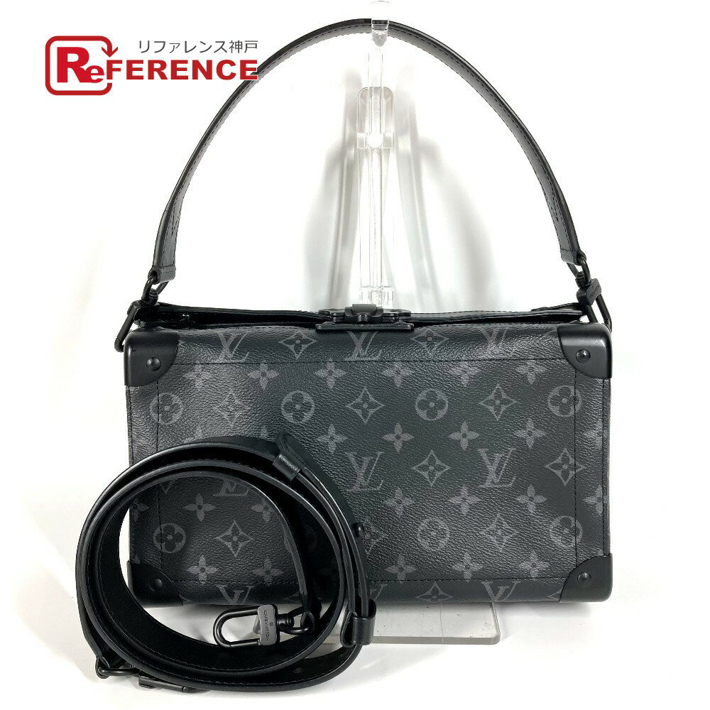 LOUIS VUITTON ルイヴィトン M11744 モノグラムエクリプス ソウル・トランク EW カバン 3WAYバッグ ハンドバッグ クラッチバッグ 斜め掛け ショルダーバッグ モノグラムエクリプスキャンバス ユニセックス ブラック 【中古】