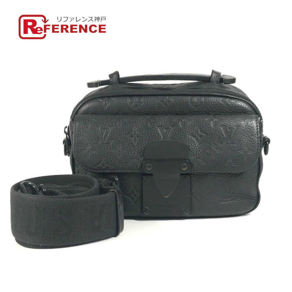 LOUIS VUITTON ルイヴィトン M58489 モノグラムトリヨン Sロックメッセンジャー ハンドバッグ 2WAYバッグ カバン ショルダーバッグ トリヨンレザー ユニセックス ノワール ブラック 【中古】