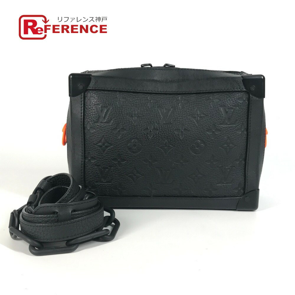 LOUIS VUITTON ルイヴィトン M53288 トリヨン モノグラム ソフトトランク 斜めかけ クラッチバッグ 2WAYバッグ カバン ボックス チェーン ショルダーバッグ トリヨンレザー ユニセックス ノワール ブラック 【中古】