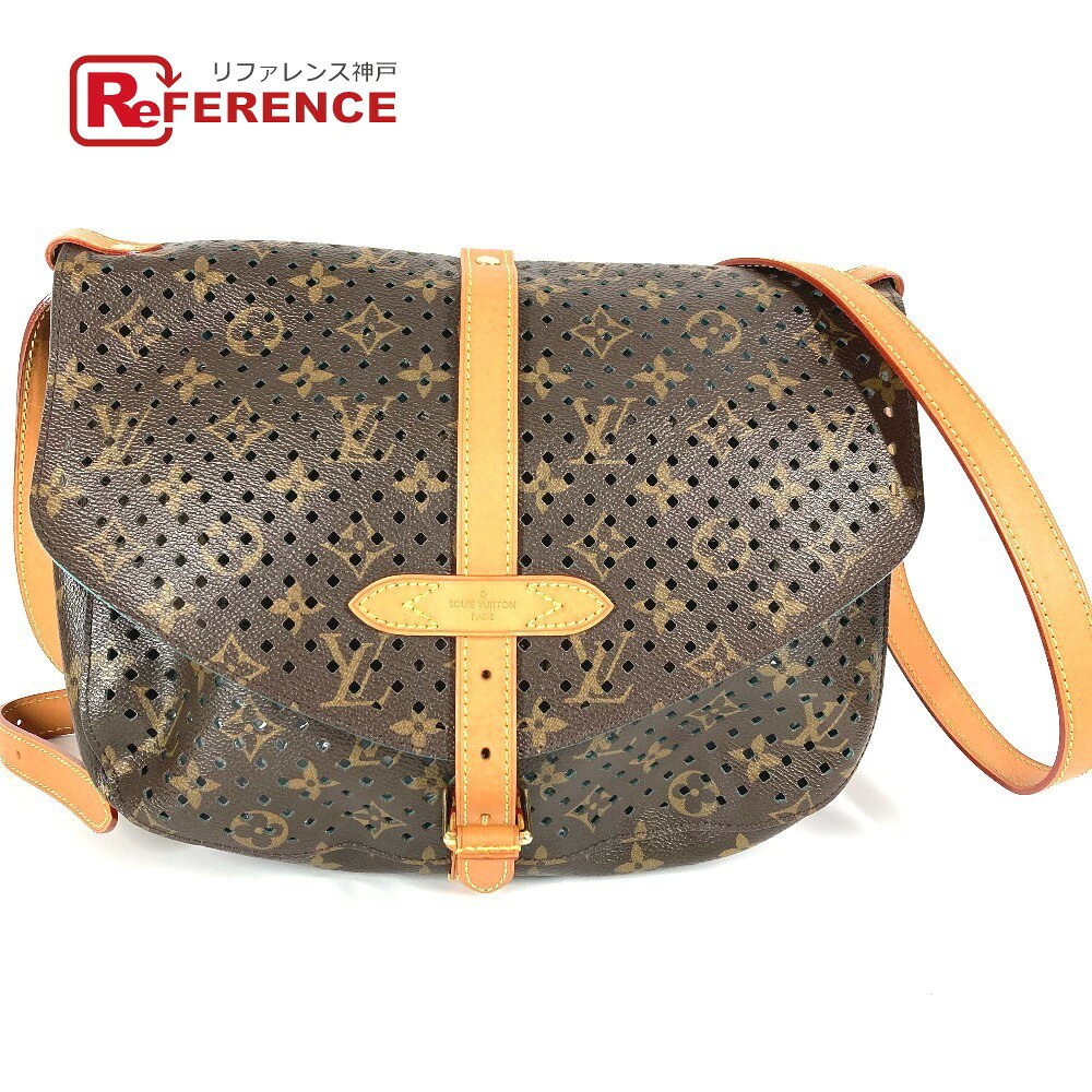 LOUIS VUITTON ルイヴィトン M93998 モノグラムペルフォ フローレソミュール カバン 斜め掛け フラップ パンチング ショルダーバッグ モノグラムキャンバス ユニセックス テュルコワーズ ブルー 【中古】