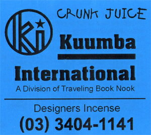 【即日発送可】KUUMBA / クンバ『incense』(CRUNK JUICE)【お香】