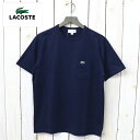 【最大15%OFFクーポン配布中】LACOSTE (ラコステ)『ポケットTシャツ(半袖)』(ネイビー)【正規取扱店】【smtb-KD】【sm15-17】【楽ギフ_包装】【無地Tシャツ】【TEE】【ラッピング無料】