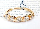 合計1カラットK18PG×ダイヤモンド合計1.00ct 18金 ピンクゴールド×ダイヤモンド リング