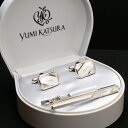 ネクタイピン カフス セット | 白蝶貝 YUMI KATSURA 桂由美 カフスボタン カフリンク
