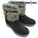 Minnetonka/ミネトンカ 正規品 EVERETT/エヴェレット フェイクファーボアブーツ ブラック 80080 Minnetonka/ミネトンカ 正規品/レディース/正規品/シリアル