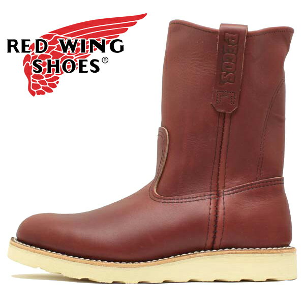 ■REDWINGJAPAN正規品■レディースサイズ■レッドウィング RW8866 9インチペコスローパー オロラセット“ポーテージ” 赤茶【女性用/レッドウイング/ペコスブーツ/PecosBoots/ホワイトソール/白底】