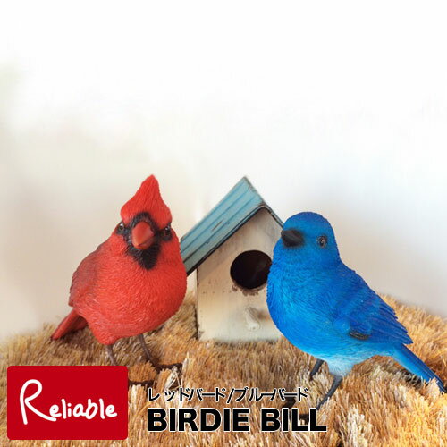 バーディビル BIRDIE BILL 【レッドバード/ブルーバード】小鳥のクリップホルダー小鳥 青い鳥 赤い鳥 クリップホルダー オブジェ リアル メッセージバード バーディービル バードビル magnet