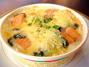 豆乳が入ったとってもヘルシーなグラタン【ヘルシー】豆乳入り鮭グラタン