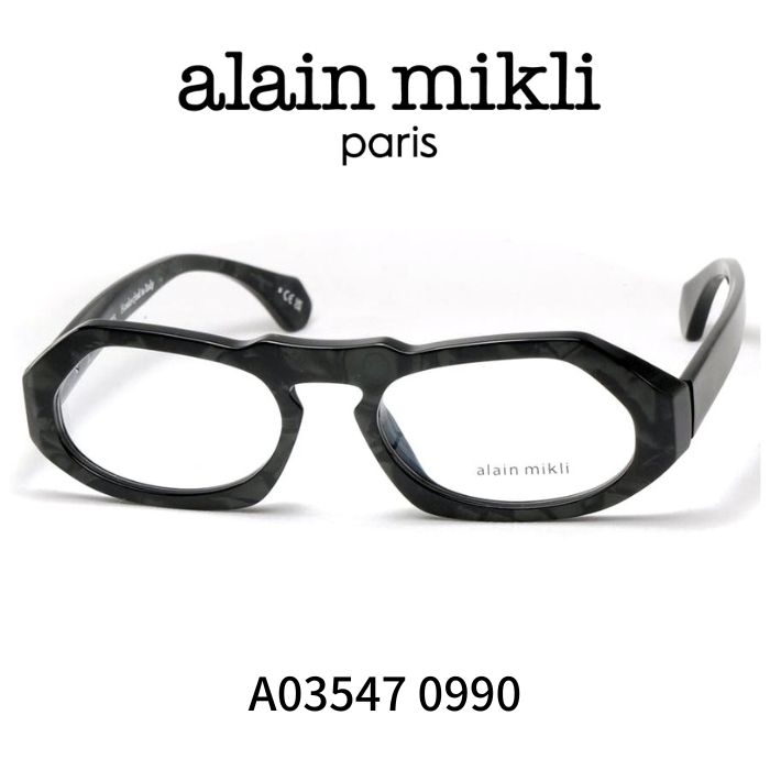 アランミクリ メガネ 眼鏡 ALAIN MIKLI A03547 0990 グリーン系カラー