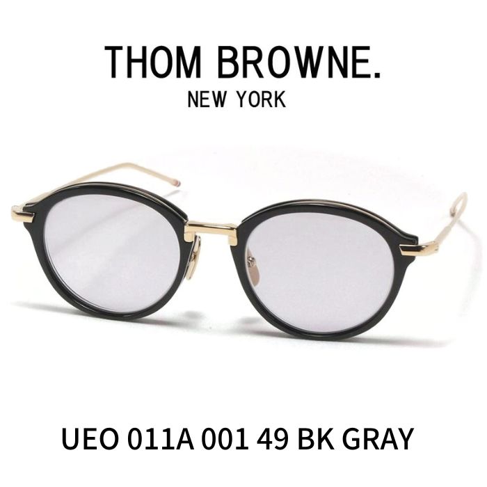 THOM BROWNE トムブラウン メガネ サングラス UEO011A 001 49 Black GRAY LENS