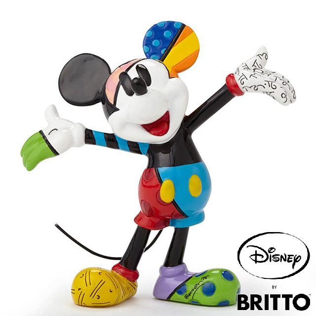 ミニフィギュア ミッキーマウス Mickey Mouse Mini Fig【Disney by BRITTO】 ディズニー ロメロ・ブリット フィギュア 置物 インテリア ギフト プレゼント お祝い カラフル 鮮やか 派手 かわいいEnesco社認定 日本正規総代理店 #4049372