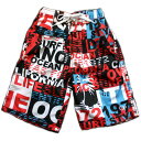 OCEAN PACIFIC(オーシャンパシフィック)_キッズ_水着_サーフパンツ(インナー付)【レッド(RD)】_565420