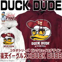 b-one-soul パーカー DUCK DUDE 長袖プルオーバーパーカー ★ ダックデュード 東北楽天ゴールデンイーグルス×ダックデュード コラボアイテム お洒落番長と楽天イーグルスのコラボデザイン スウェットパーカー。⇒PKL-135