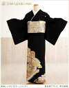 【大きいサイズ】留袖レンタル「桂由美」ブランド 時代絵巻 th020【16点フルセット】留袖/レンタル留め袖/着物レンタル/結婚式/黒留袖/親族/正絹/母親/高...
