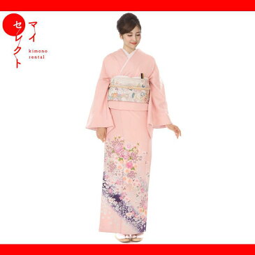色留袖 レンタル 〔miit_55 N-22 唐花にバラと四季草花 ピンク〕 フルセット 正絹 結婚式|留袖 お宮参り 着物 母親 卒業式 母 留袖レンタル 入学式 レンタル着物 着物セット 色留袖レンタル 貸衣装 宮参り着物 着物レンタル レンタル留袖 ★新品足袋プレゼント★【レンタル】