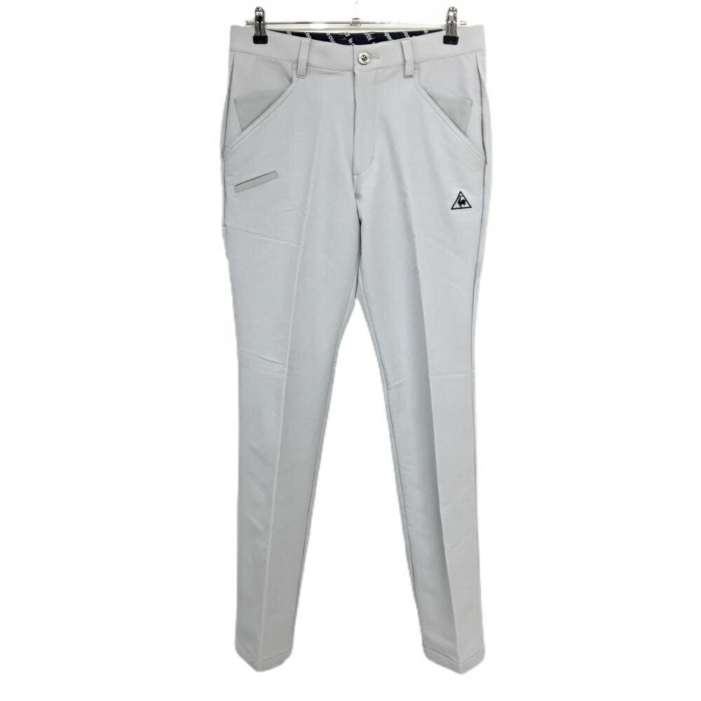 【新品】ルコックゴルフ パンツ ライトグレー 裏微起毛 防風 ストレッチ メンズ 79 ゴルフウェア le coq sportif