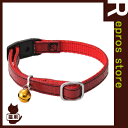 ペティオ CAT COLLAR モノグラムレザーカラー レッド ヤマヒサ▼a ペット グッズ キャット 猫 首輪 アクセサリー