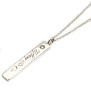 新品磨き ティファニーTiffany & Co. ノーツバー ダイヤネックレス 925 業者磨き済み【中古】7785