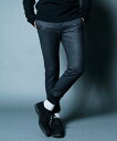 【Magine(マージン)】1633-64-SUPER 100S STRETCH WOOL TAPARED RIB PANTS パンツ