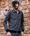 【NO ID.(ノーアイディー)】【予約販売7月上旬〜中旬入荷】シアサッカーチェックシャツBLZ ブルゾン(846220-406B)
