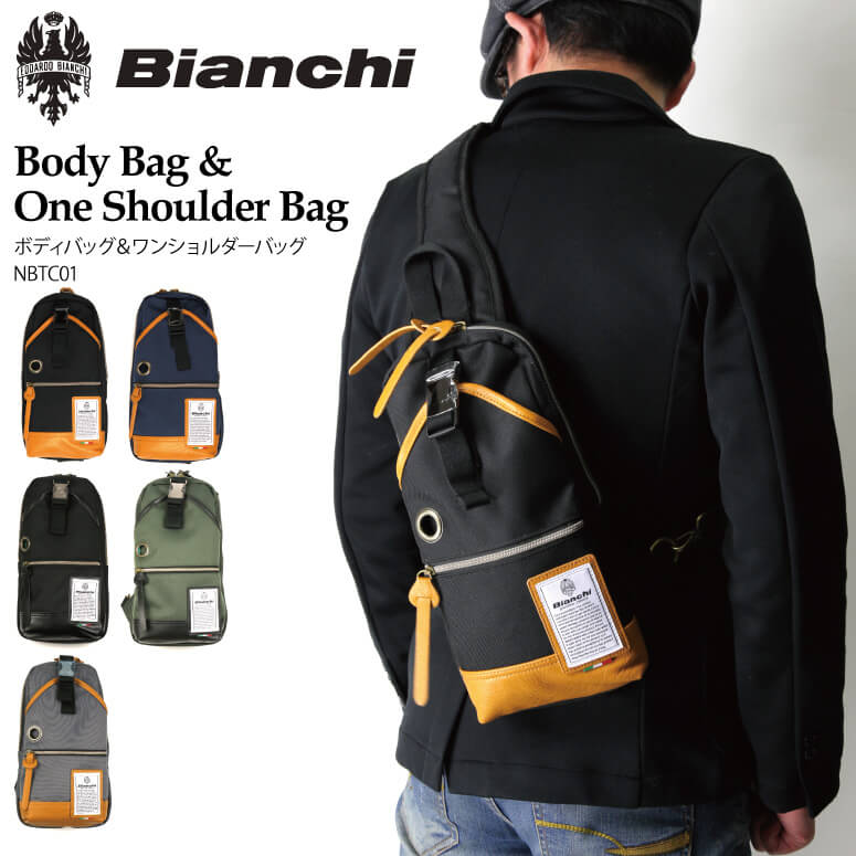 ★ポイント10倍★【送料無料】Bianchi(ビアンキ) ボディバッグ ワンショルダーバッグ メンズ レディース【クーポン対象外商品】