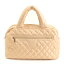 【シャネル】Chanel コココクーン ラムスキン ボストンバッグ A47937 13番台 ゴールド 【中古】【鑑定済・正規品保証】【送料無料】37100