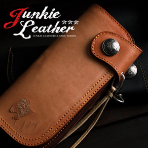 【REDMOON/レッドムーン】Junkie　Leather　Classic/ジャンキーレザークラシックロングウォレット　CW-02ACJ