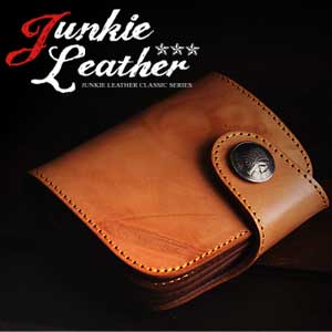 【REDMOON/レッドムーン】Junkie　Leather　Classic/ジャンキーレザークラシックショートウォレットHR-01AJ