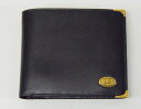 dunhill 【ダンヒル】 二つ折り財布 革 ゴールド金具 黒 未使用品 USED-S 【中古】1200294897900040【激安】【コンビニ受取対応商品】