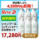 【リーブ21】【リーブ21 シャンプー】 ホームケアシャンプー&コンディショナーB《脂性肌用》 3カ月分 育毛シャンプー/薬用シャンプー