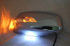 REIZムーヴ(L175S/L185S)LEDウインカードアミラーウェルカムランプ付純正交換タイプクロームメッキ