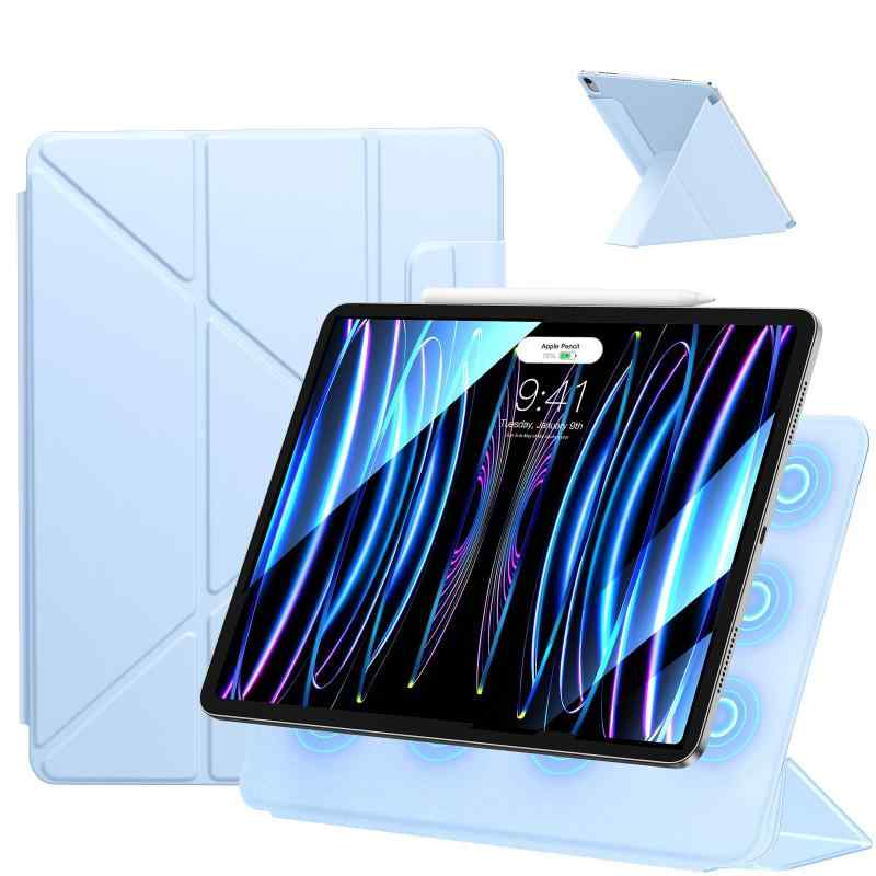 SANDUODD iPad Pro 11インチ ケース 第4/3/2世代(2022/2021/2020)に適用 強力マグネット吸着式 横置＆縦置 角度調整可能 Y折スタンド Pencilホルダー付き iPad Pro カバー 11インチ 軽量 オートスリ
