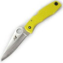 SPYDERCO パシフィックソルト C91PYL 大海人 ナイフ 黄 折りたたみH-1防錆鋼 | Spyder