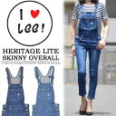 【送料無料】 Lady Lee リー レディース HERITAGE LITE スキニー オーバーオール サロペット デニム ジーンズ パンツ 細め ストレッチ ジーパン Gパン Lee-LL1150 【楽ギフ_包装】